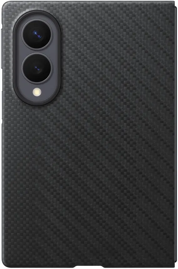 Origineel Samsung Galaxy Z Fold 8 Hoesje Carbon Magnet Back Cover Zwart afbeelding 3
