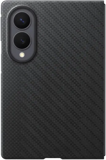 Origineel Samsung Galaxy Z Fold 8 Hoesje Carbon Magnet Back Cover Zwart afbeelding 3