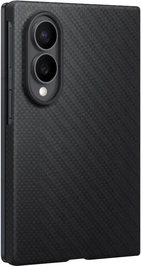 Origineel Samsung Galaxy Z Fold 8 Hoesje Carbon Magnet Back Cover Zwart afbeelding 2