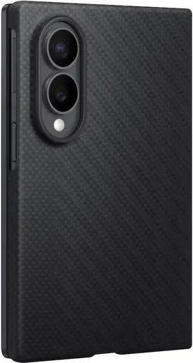 Origineel Samsung Galaxy Z Fold 8 Hoesje Carbon Magnet Back Cover Zwart afbeelding 2