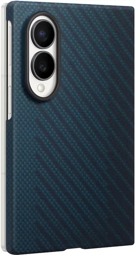 Origineel Samsung Galaxy Z Fold 8 Hoesje Carbon Magnet Back Cover Navy afbeelding 2