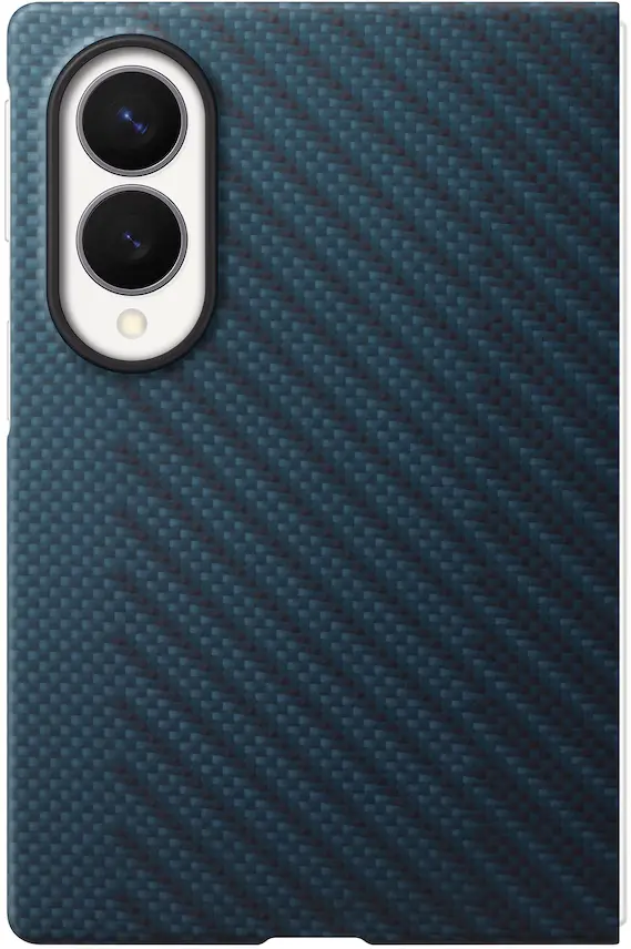Origineel Samsung Galaxy Z Fold 8 Hoesje Carbon Magnet Back Cover Navy afbeelding 3