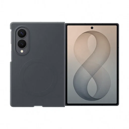 Origineel Samsung Galaxy Z Fold 8 Hoesje Siliconen Magnet Back Cover Zwart afbeelding 1