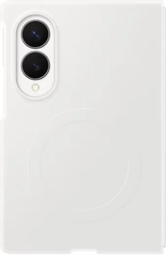 Origineel Samsung Galaxy Z Fold 8 Hoesje Siliconen Magnet Back Cover Wit afbeelding 3