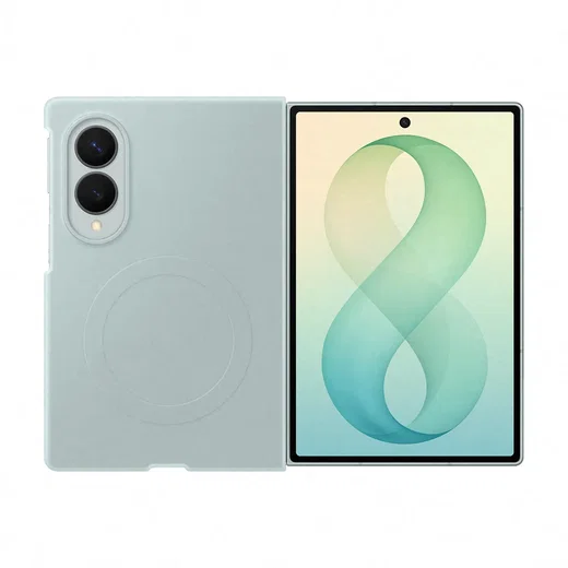 Origineel Samsung Galaxy Z Fold 8 Hoesje Siliconen Magnet Back Cover Groen afbeelding 1