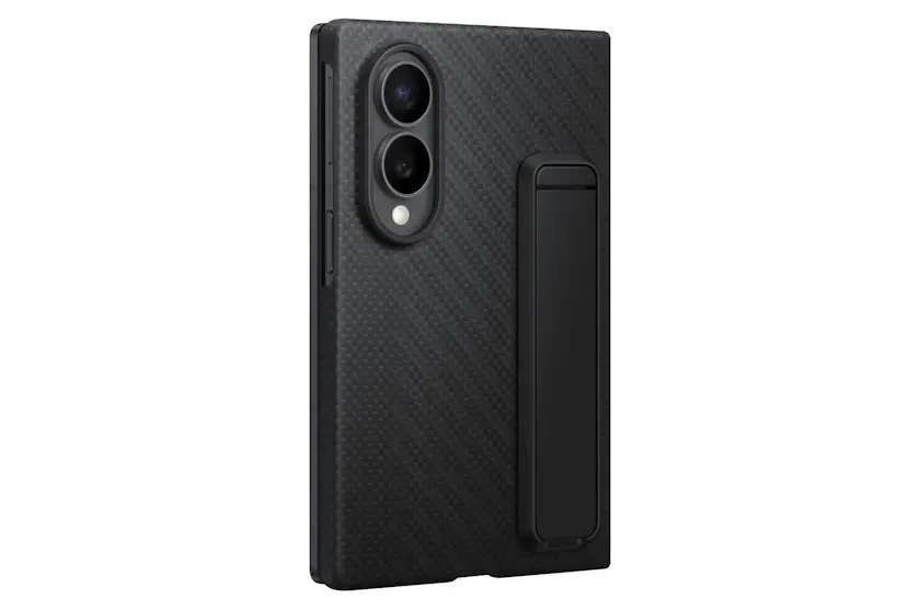 Origineel Samsung Galaxy Z Fold 8 Hoesje Carbon Standing Case Zwart afbeelding 3