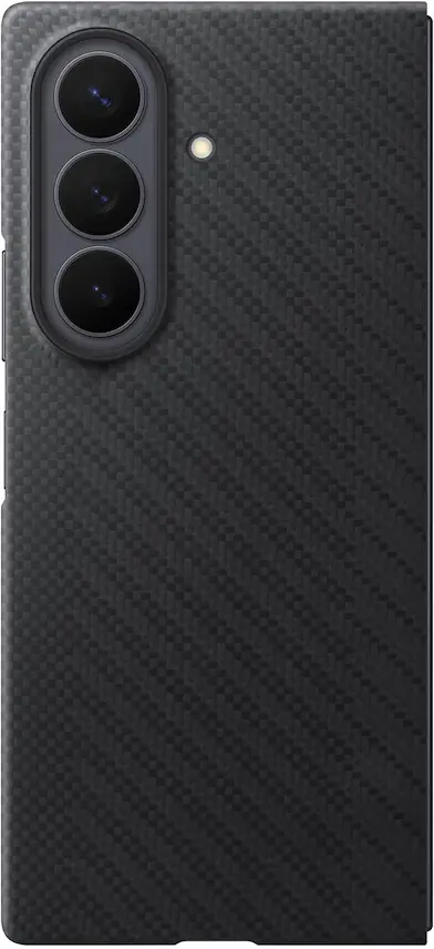 Origineel Samsung Galaxy Z Fold 8 Ultra Hoesje Carbon Magnet Back Cover Zwart afbeelding 4