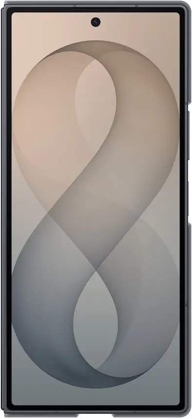 Origineel Samsung Z Fold 8 Ultra Hoesje Siliconen Magnet Back Cover Zwart afbeelding 2