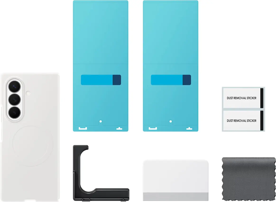 Origineel Samsung Z Fold 8 Ultra Hoesje Siliconen Magnet Back Cover Wit afbeelding 6