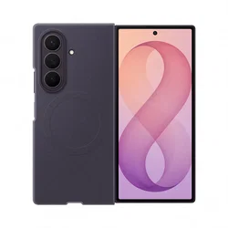 Origineel Samsung Z Fold 8 Ultra Hoesje Siliconen Magnet Back Cover Violet afbeelding