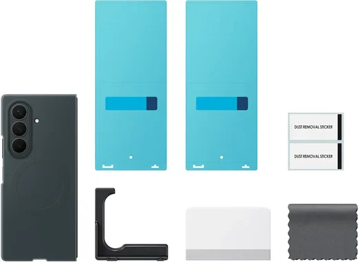 Origineel Samsung Z Fold 8 Ultra Hoesje Siliconen Magnet Back Cover Groen afbeelding 6