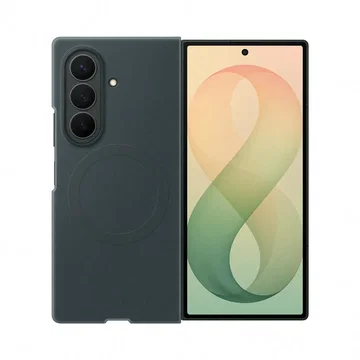 Origineel Samsung Z Fold 8 Ultra Hoesje Siliconen Magnet Back Cover Groen