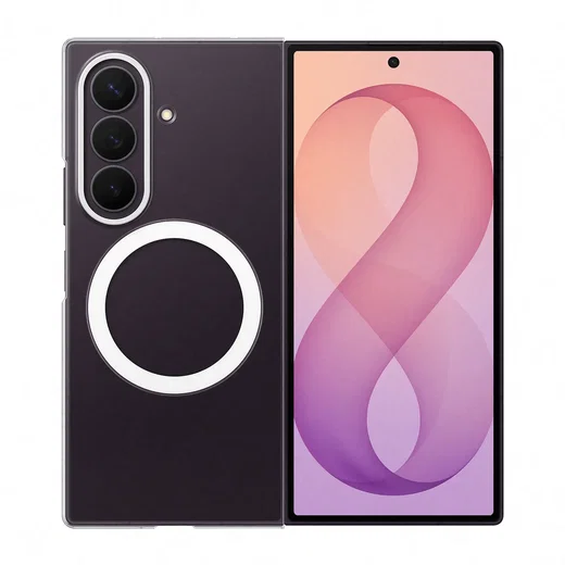 Origineel Samsung Galaxy Z Fold 8 Ultra Hoesje Clear Magnet Case Transparant afbeelding 1