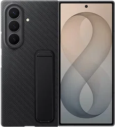 Origineel Samsung Galaxy Z Fold 8 Ultra Hoesje Carbon Standing Case Zwart afbeelding