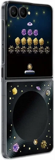 Origineel Samsung Galaxy Z Flip 8 Hoesje FlipSuit Case Print Zwart afbeelding 2