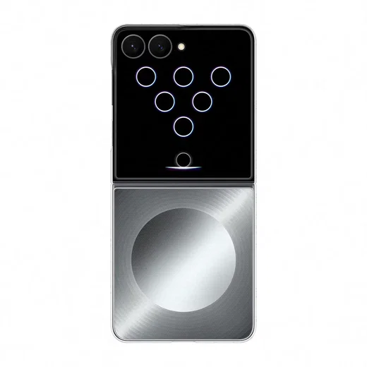 Origineel Samsung Galaxy Z Flip 8 Hoesje FlipSuit Case Print Grijs afbeelding 1
