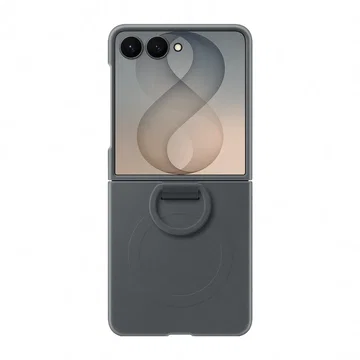 Origineel Samsung Galaxy Z Flip 8 Hoesje Magnetic Ring Case Siliconen Zwart