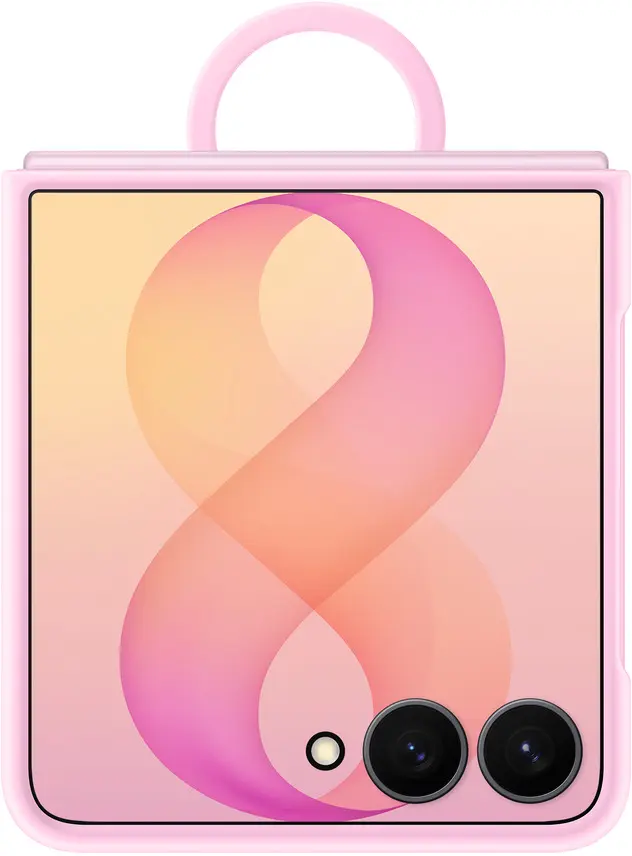 Origineel Samsung Galaxy Z Flip 8 Hoesje Magnetic Ring Case Siliconen Violet afbeelding 5