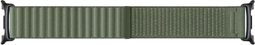 Origineel Samsung Galaxy Watch 9 Bandje Fabric (S/M) Groen afbeelding 1