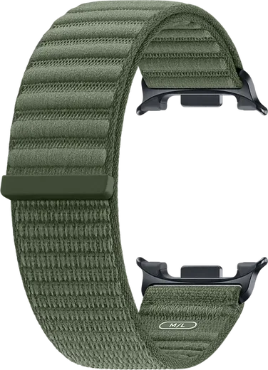 Origineel Samsung Galaxy Watch 9 Bandje Fabric (S/M) Groen afbeelding 2