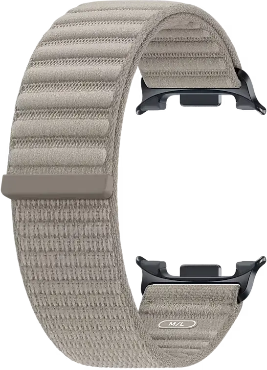 Origineel Samsung Galaxy Watch 9 Bandje Fabric (S/M) Grijs afbeelding 2