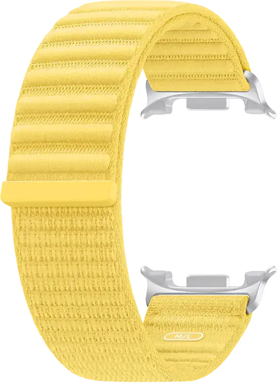 Origineel Samsung Galaxy Watch 9 Bandje Fabric (S/M) Geel afbeelding 2