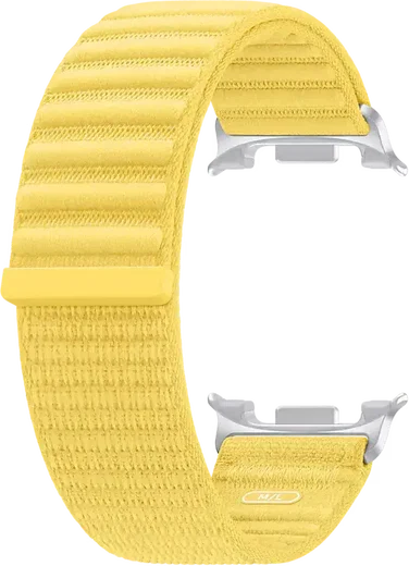 Origineel Samsung Galaxy Watch 9 Bandje Fabric (S/M) Geel afbeelding 2