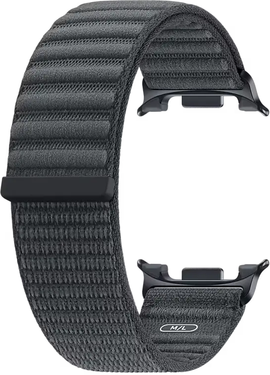 Origineel Samsung Galaxy Watch 9 Bandje Fabric (M/L) Zwart afbeelding 2