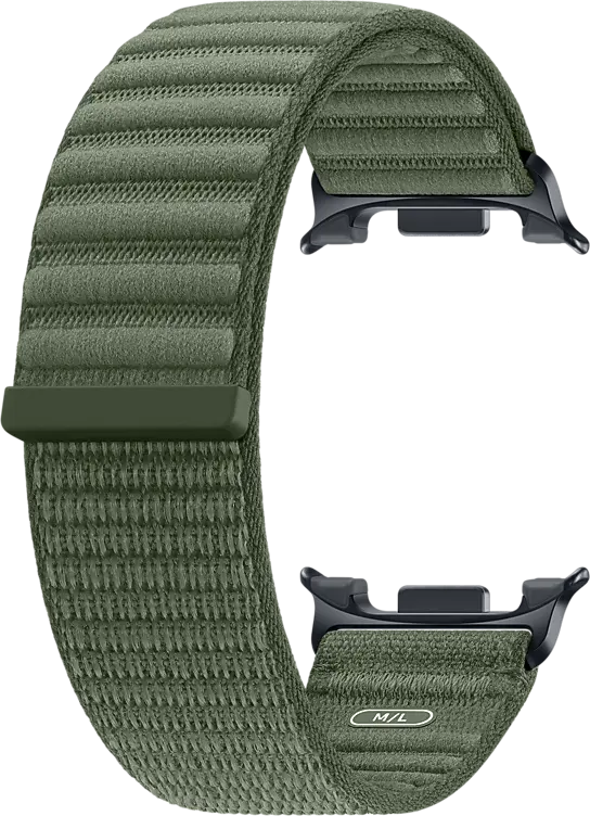 Origineel Samsung Galaxy Watch 9 Bandje Fabric (M/L) Olive afbeelding 2