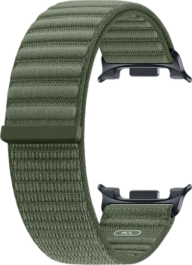 Origineel Samsung Galaxy Watch 9 Bandje Fabric (M/L) Olive afbeelding 2