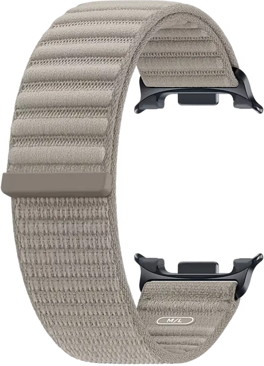 Origineel Samsung Galaxy Watch 9 Bandje Fabric (M/L) Grijs afbeelding 2