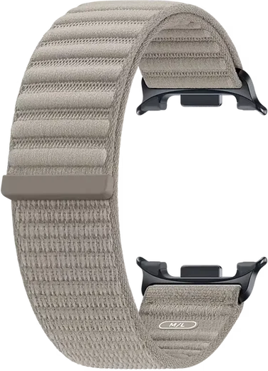 Origineel Samsung Galaxy Watch 9 Bandje Fabric (M/L) Grijs afbeelding 2
