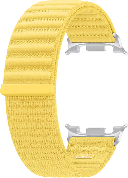 Origineel Samsung Galaxy Watch 9 Bandje Fabric (M/L) Geel afbeelding 2