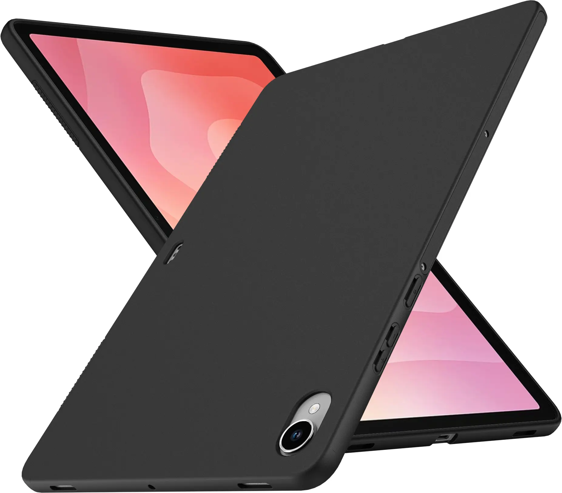 Samsung Galaxy Tab S11 Hoes Dun TPU Back Cover Zwart afbeelding 2