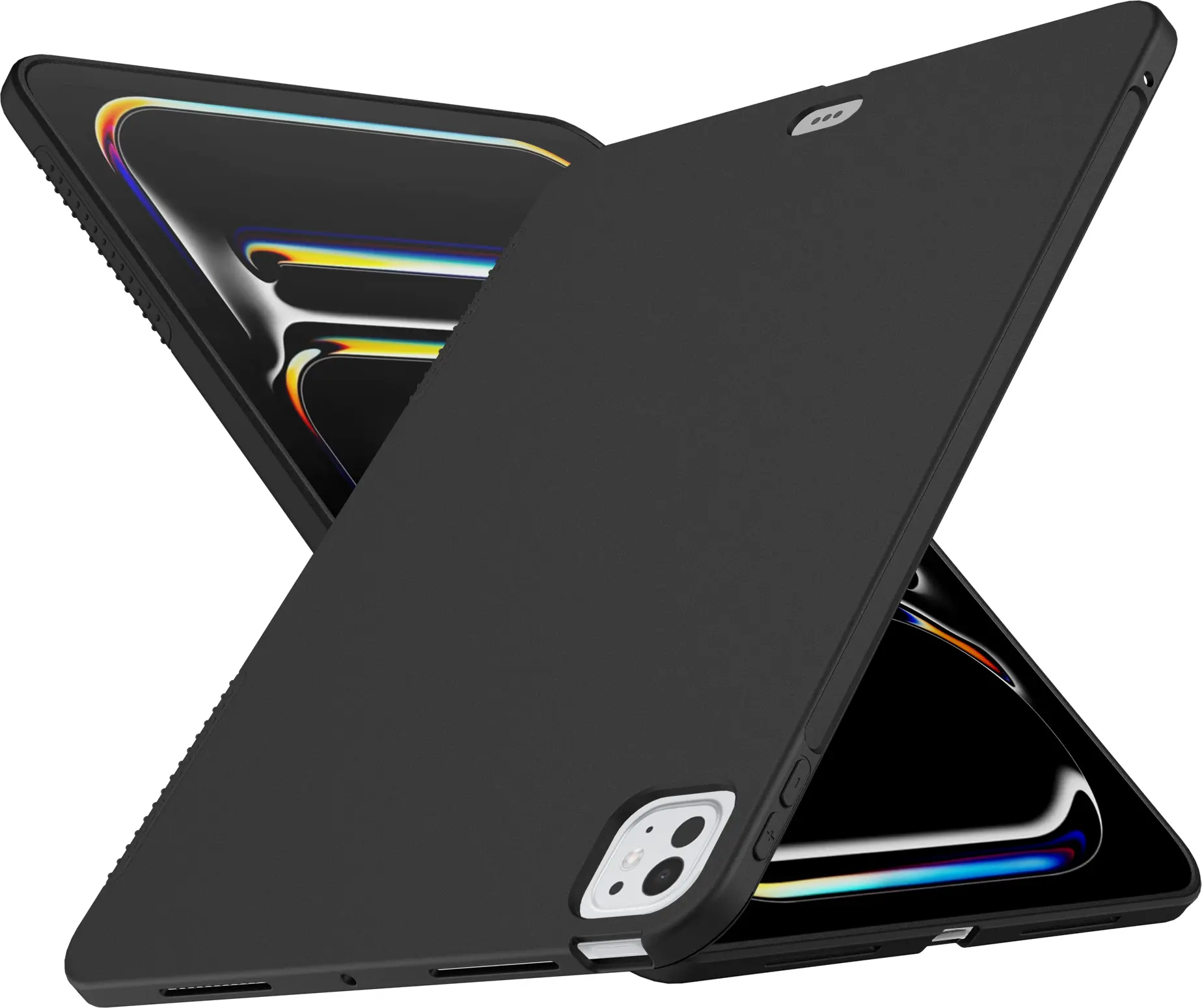 Apple iPad Pro 11 2024 / 2025 Hoes Dun TPU Back Cover Zwart afbeelding 2