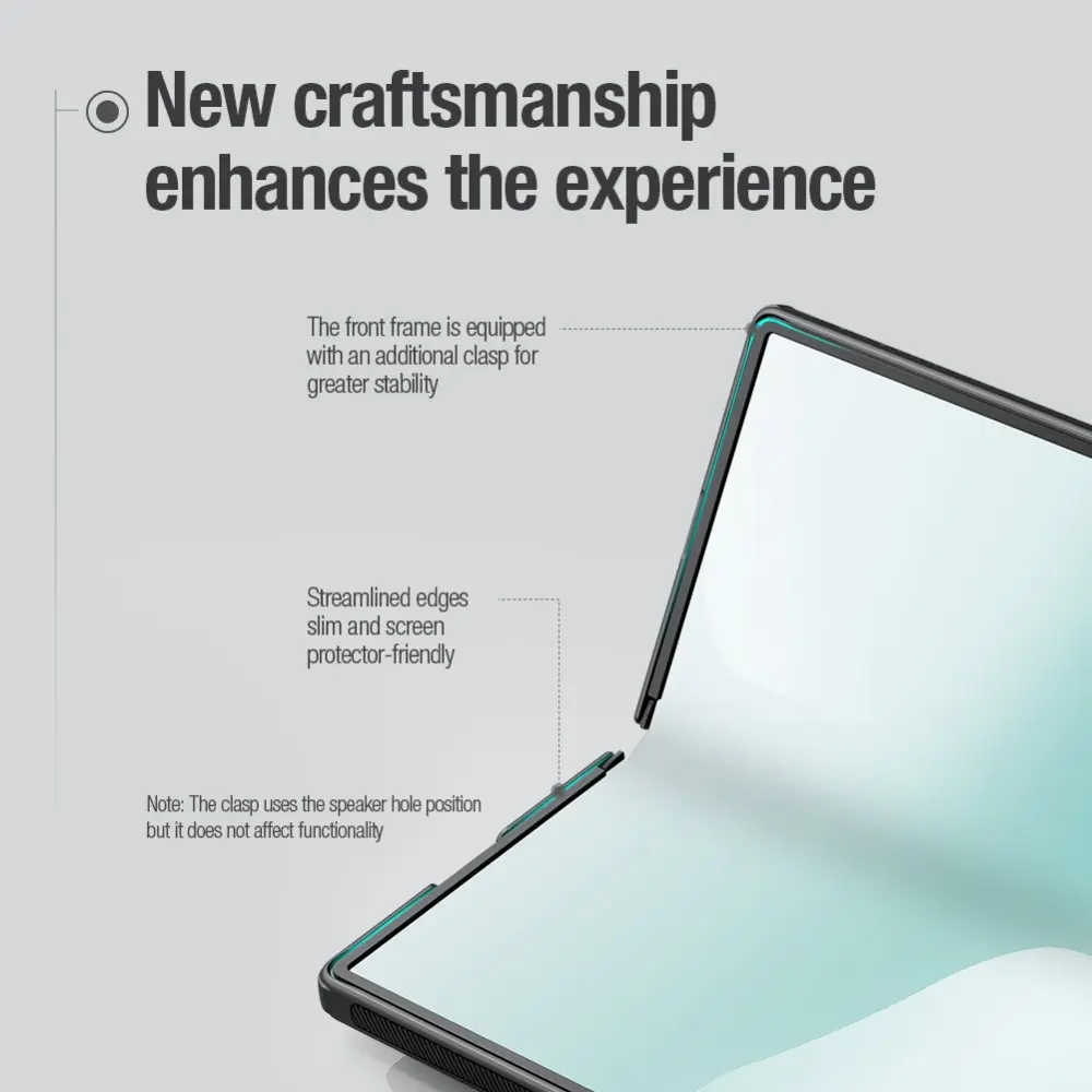 Nillkin Frosted Shield Samsung Z Fold 8 Ultra Hoesje MagSafe Zwart afbeelding 3