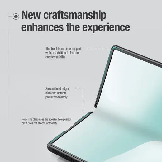Nillkin Frosted Shield Samsung Z Fold 8 Ultra Hoesje MagSafe Zwart afbeelding 3