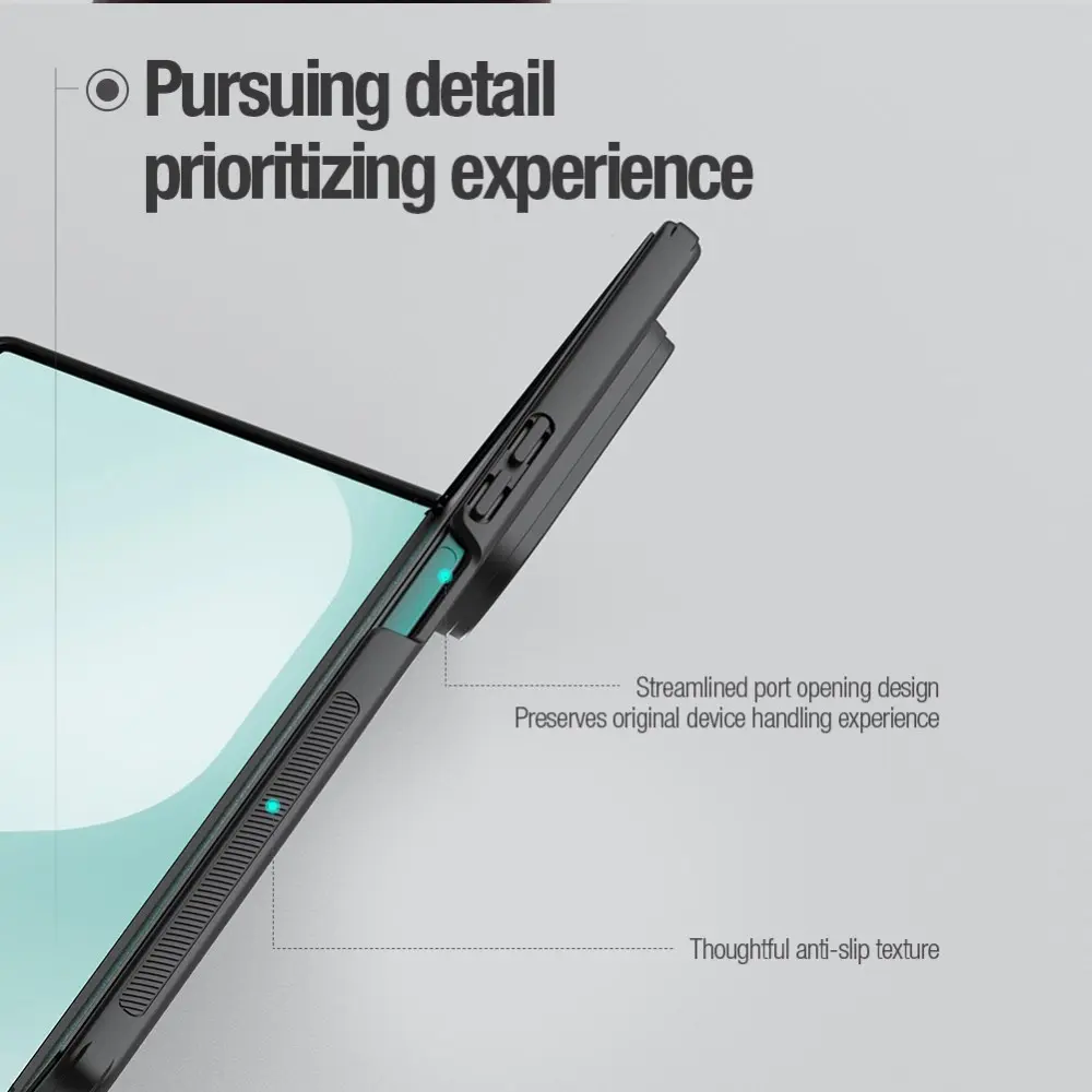 Nillkin Frosted Shield Samsung Z Fold 8 Ultra Hoesje MagSafe Zwart afbeelding 9