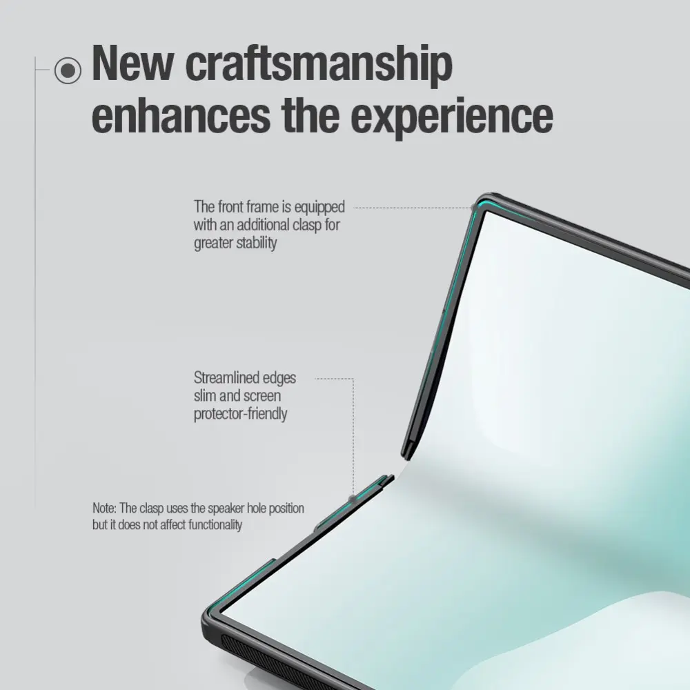 Nillkin Frosted Shield Samsung Galaxy Z Fold 8 Ultra Hoesje Pen Editie Zwart afbeelding 4