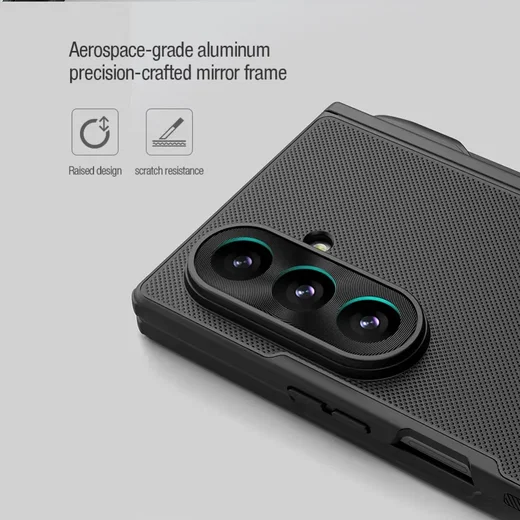 Nillkin Frosted Shield Samsung Galaxy Z Fold 8 Ultra Hoesje Pen Editie Zwart afbeelding 7