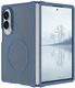 Samsung Galaxy Z Fold 8 Hybrid Hoesje met MagSafe Back Cover Matte Blauw