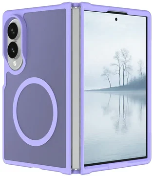 Samsung Galaxy Z Fold 8 Hybrid Hoesje met MagSafe Back Cover Matte Paars