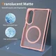 Samsung Galaxy Z Fold 8 Hybrid Hoesje met MagSafe Back Cover Matte Roze afbeelding 3