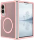Samsung Galaxy Z Fold 8 Hybrid Hoesje met MagSafe Back Cover Matte Roze