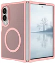 Samsung Galaxy Z Fold 8 Hybrid Hoesje met MagSafe Back Cover Matte Roze