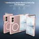 Samsung Galaxy Z Fold 8 Hybrid Hoesje met MagSafe Back Cover Matte Roze afbeelding 2