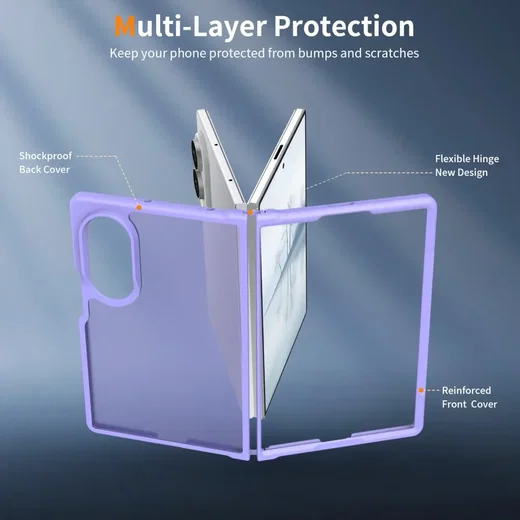 Samsung Galaxy Z Fold 8 Hoesje Back Cover Matte Paars afbeelding 3