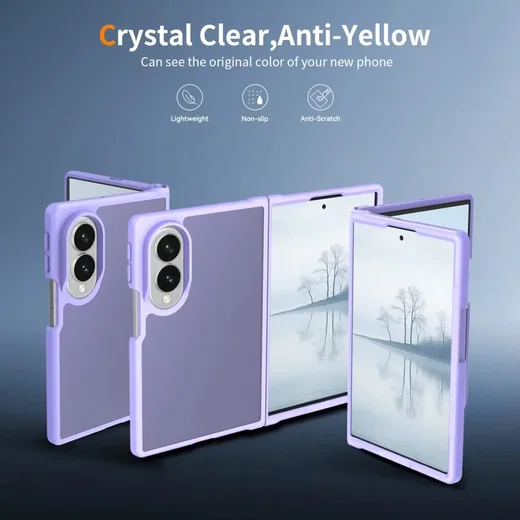 Samsung Galaxy Z Fold 8 Hoesje Back Cover Matte Paars afbeelding 2