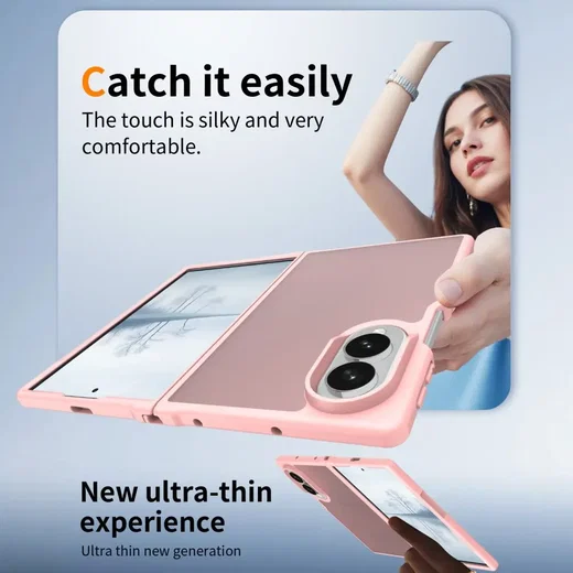 Samsung Galaxy Z Fold 8 Hoesje Back Cover Matte Roze afbeelding 5