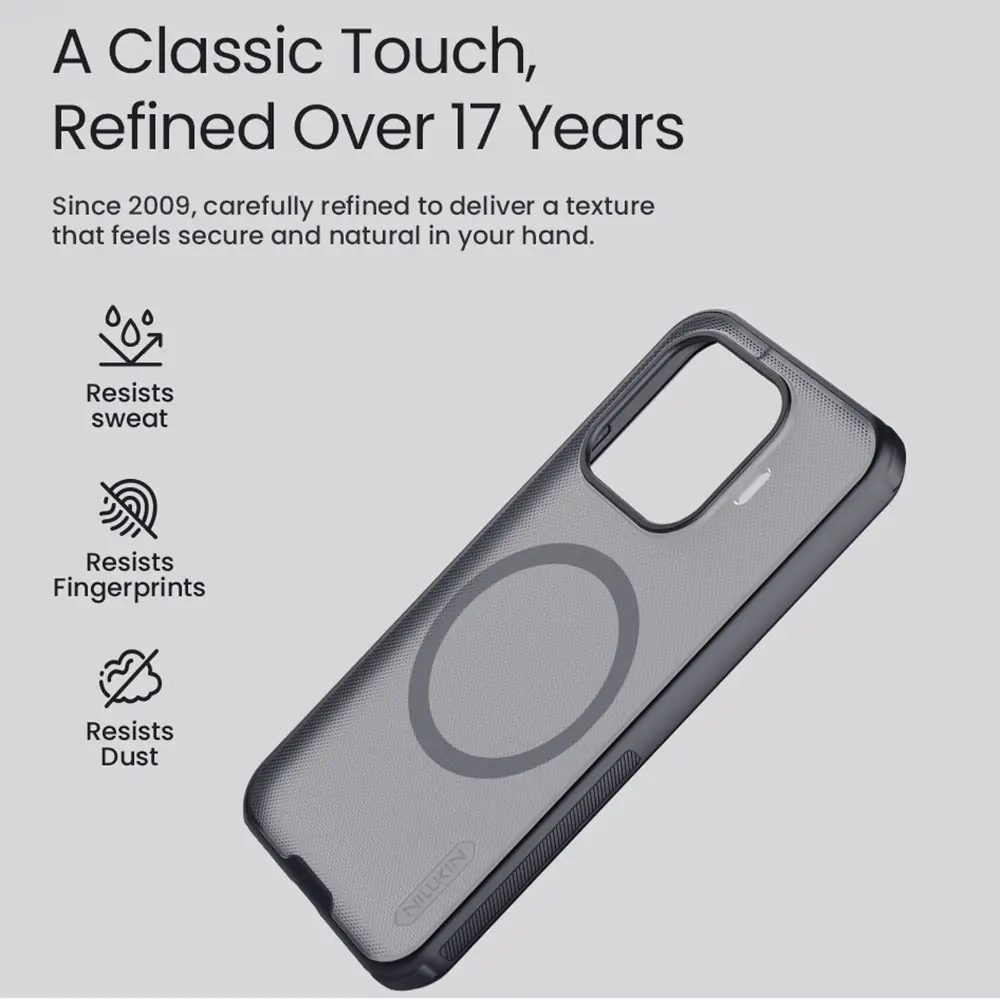 Nillkin Frosted Shield Xiaomi 17T Hoesje MagSafe Back Cover Clear Black afbeelding 11